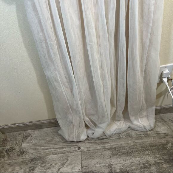 BHLDN Anthropologie Sinclair Beaded Long Sleeve Wedding Dress 14 - Picture 11 of 16